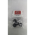 Ace Wheels 4x 1/43 Minilite 10 x15 diam., Silver with black centres. LTD.